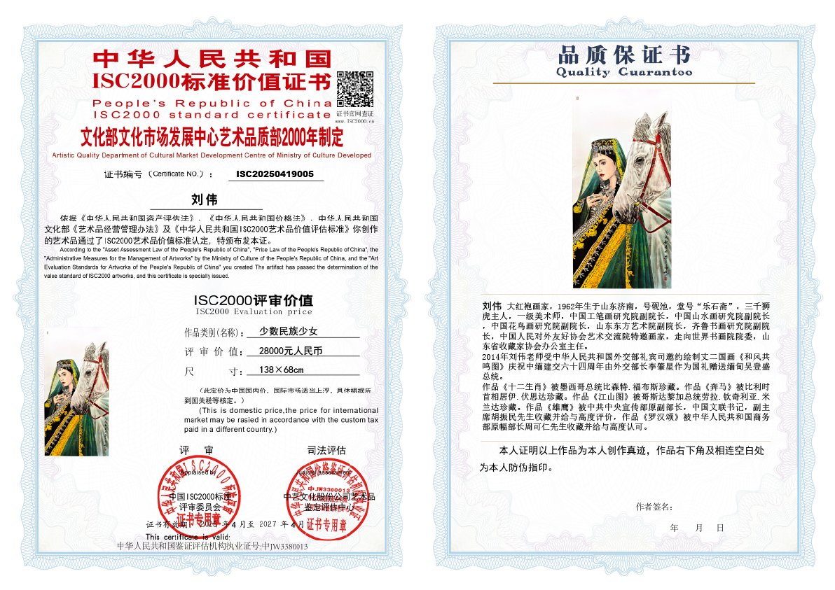 刘伟《少数民族少女》