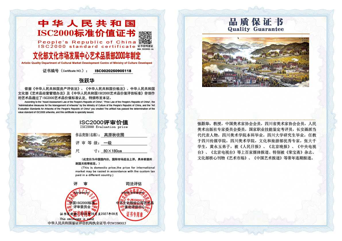 张跃华118《高原秋收图》