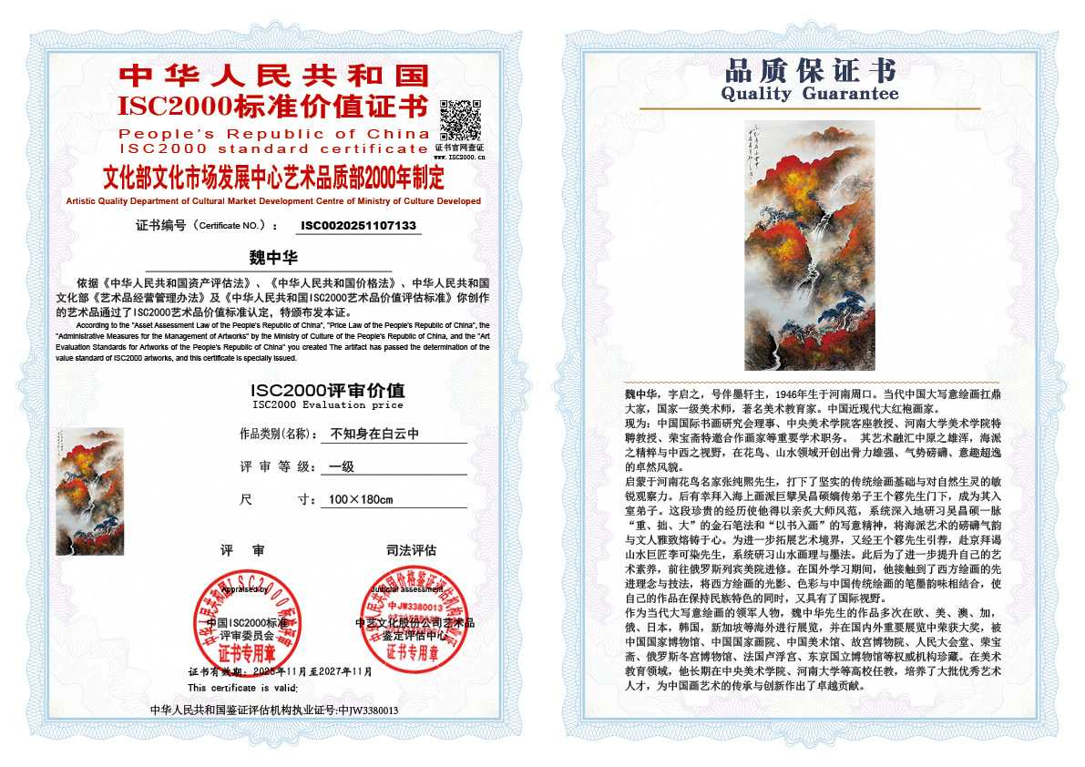 魏中华133《不知身在白云中》