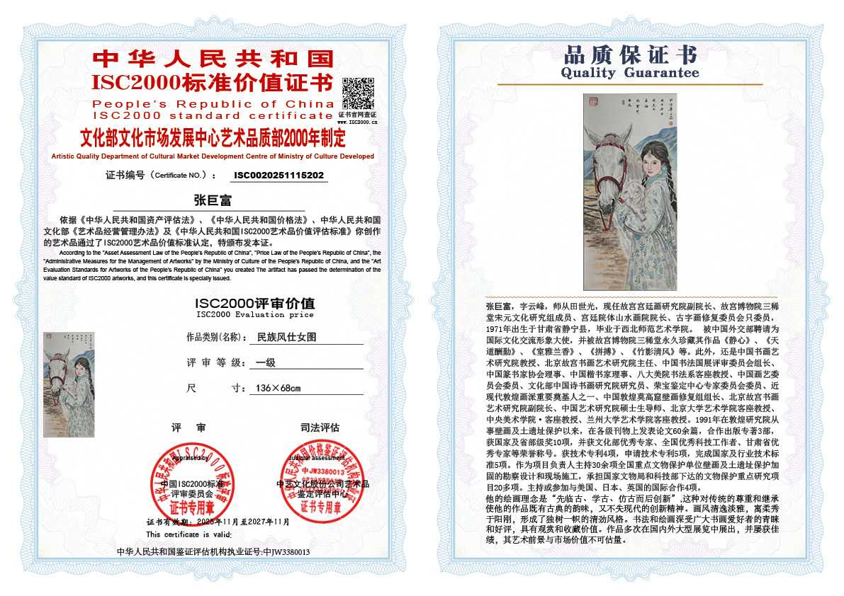 张巨富202《民族风仕女图》