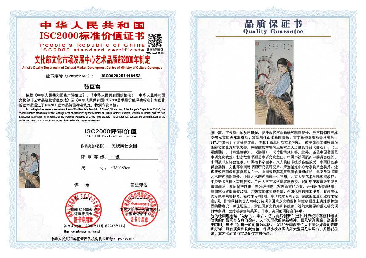 张巨富153《民族风仕女图》