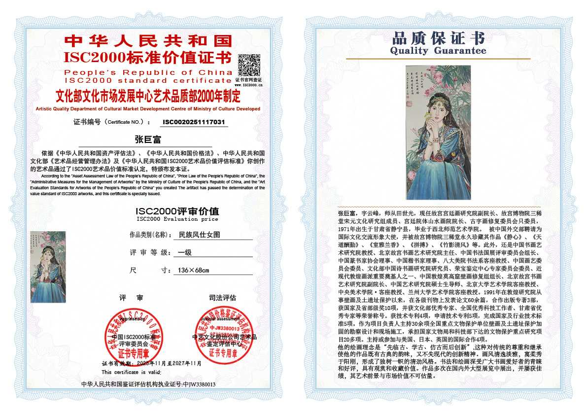 张巨富031《民族风仕女图》