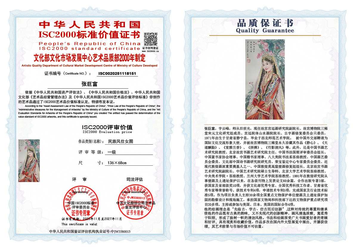 张巨富151《民族风仕女图》