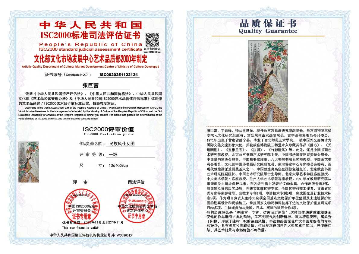 张巨富124《民族风仕女图》